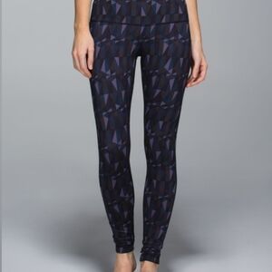 Lululemon Wunder Under Pant *Full-On Luon Stained Glass Love Nightfall Black